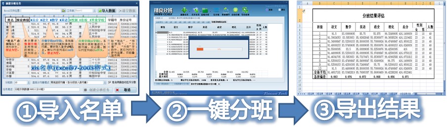 均衡分班只需要简单三步
